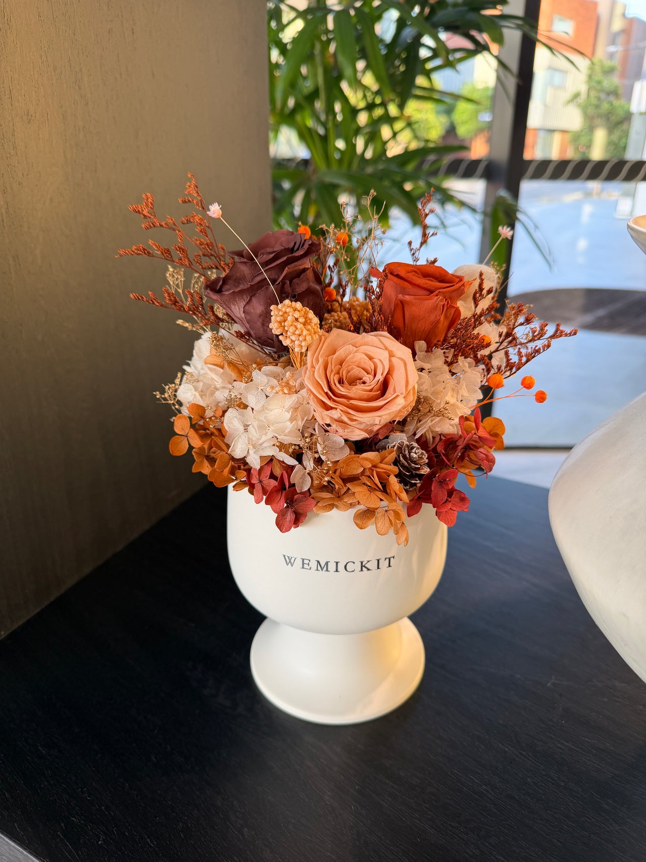 Duskyrust -  Everlasting Preserved Flower in Vase | New Home Celebration Gift