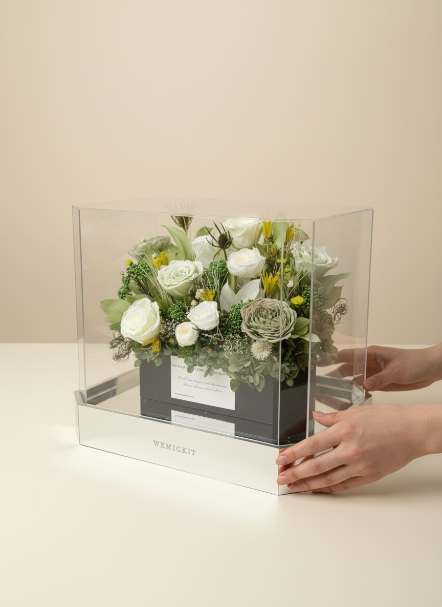 MossyGlow - Acrylic Preserved Flower Decor