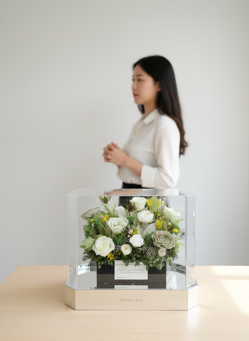 MossyGlow - Acrylic Preserved Flower Decor