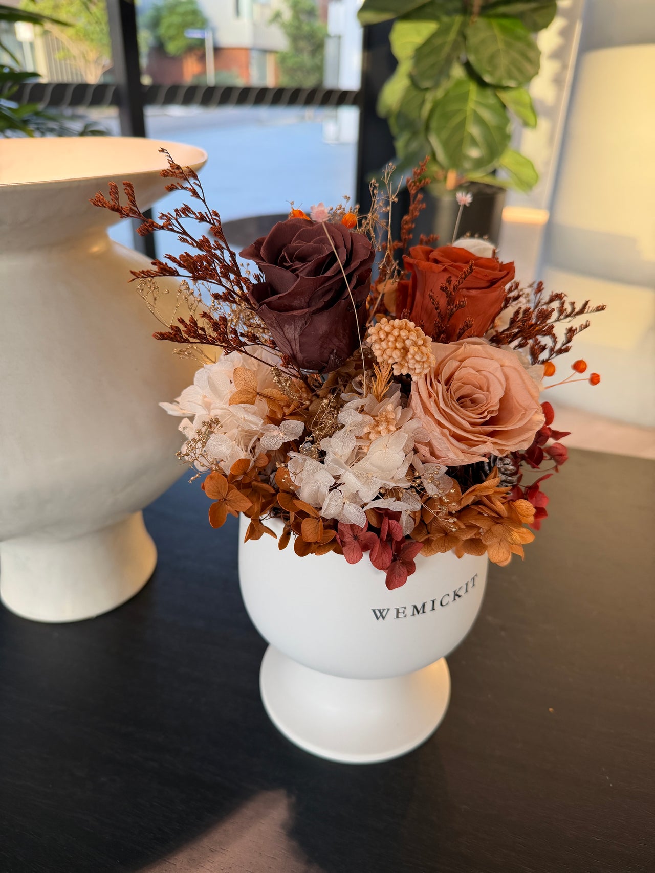 Duskyrust -  Everlasting Preserved Flower in Vase | New Home Celebration Gift