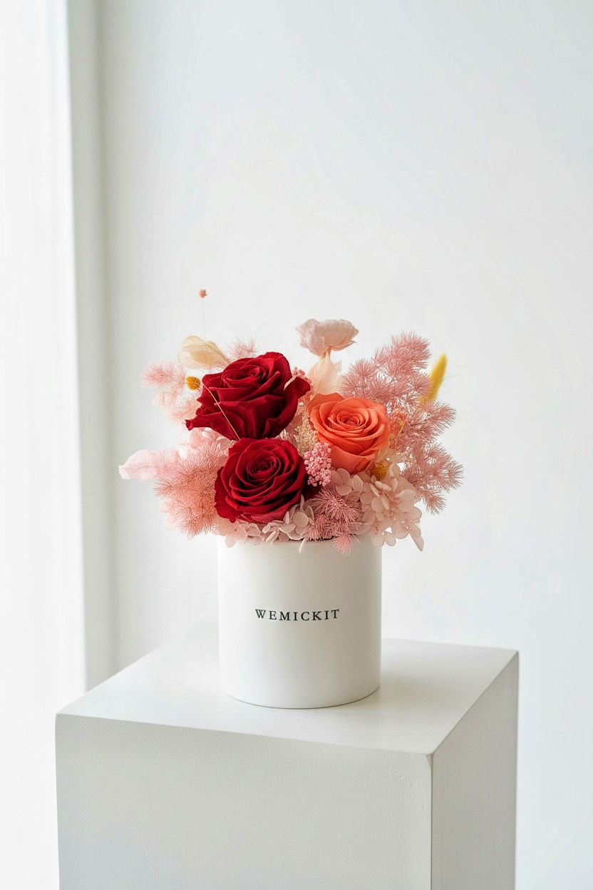 Glorious Love - Preserved Flower Vase Decor