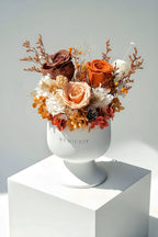 Duskyrust -  Everlasting Preserved Flower in Vase | New Home Celebration Gift