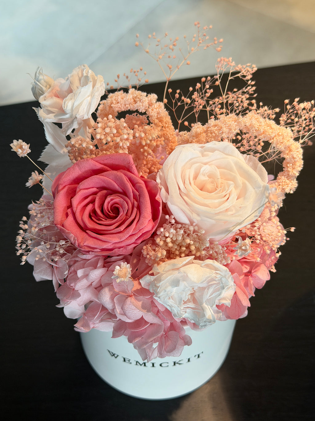 Beloved - Everlasting Preserved Flower in Vase – Pink | Anniversary Gift