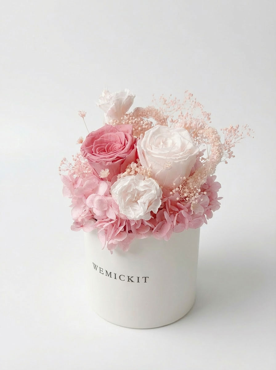 Beloved - Everlasting Preserved Flower in Vase – Pink | Anniversary Gift