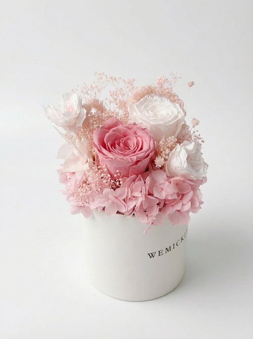 Beloved - Everlasting Preserved Flower in Vase – Pink | Anniversary Gift