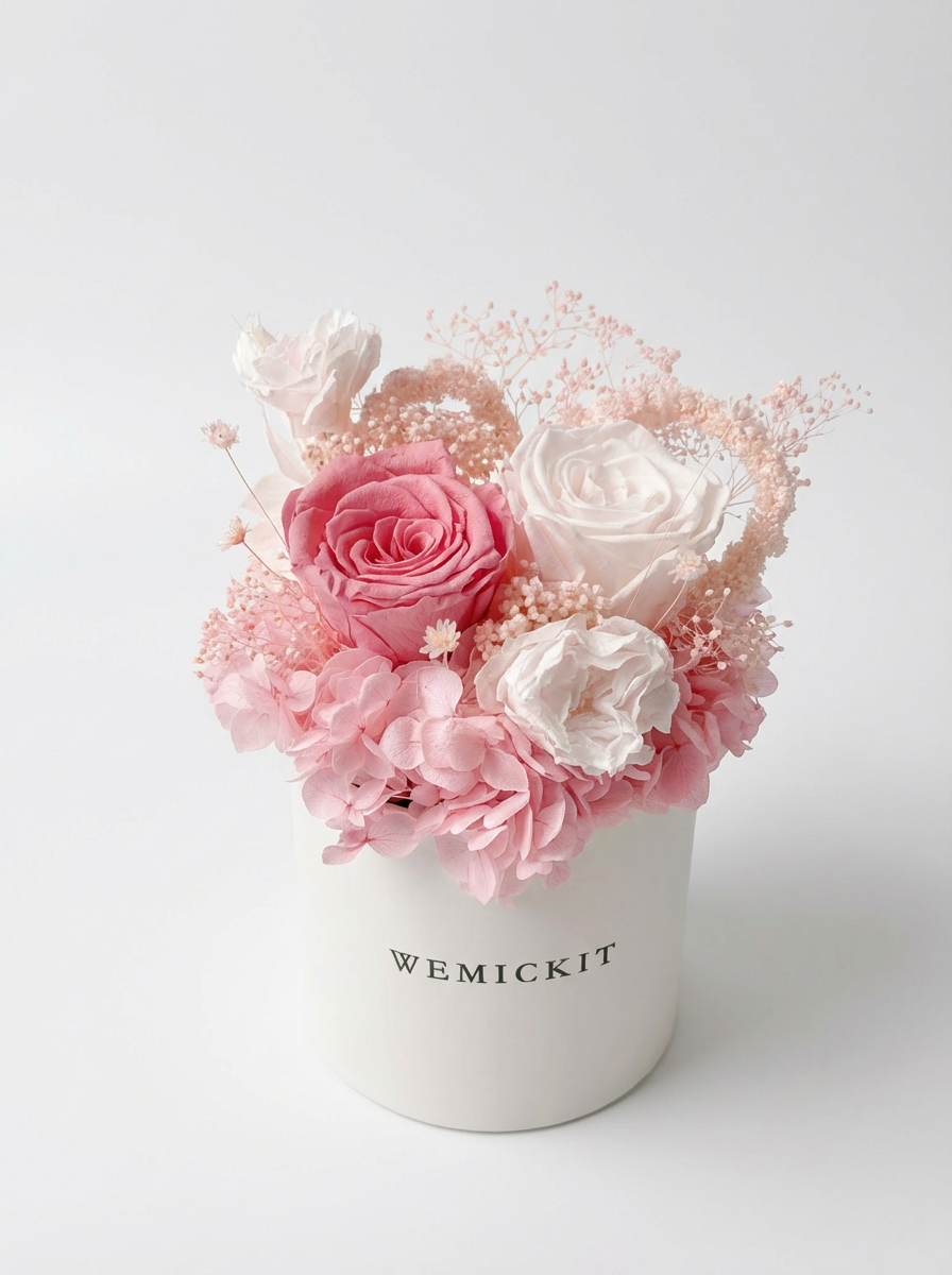 Beloved - Everlasting Preserved Flower in Vase – Pink | Anniversary Gift