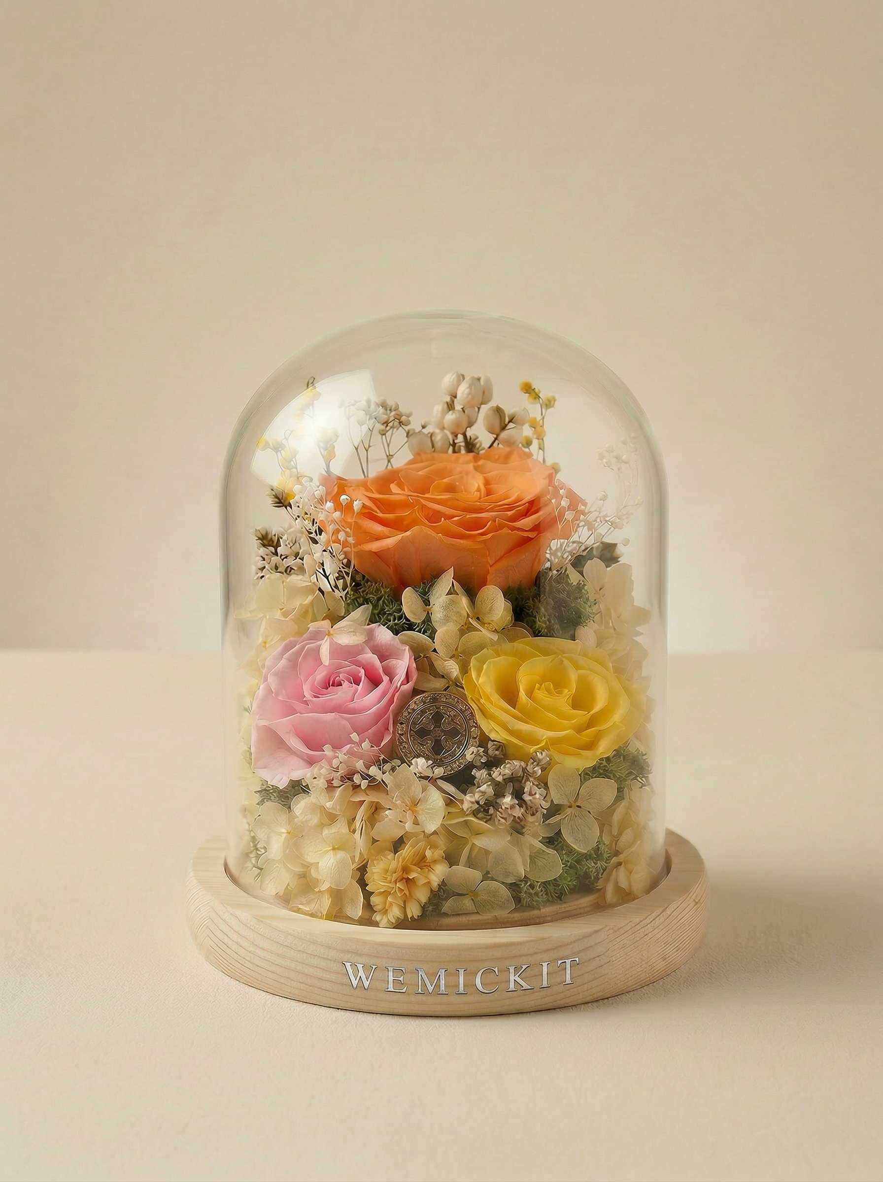 Vantal - Everlasting Preserved Flower Glass Dome