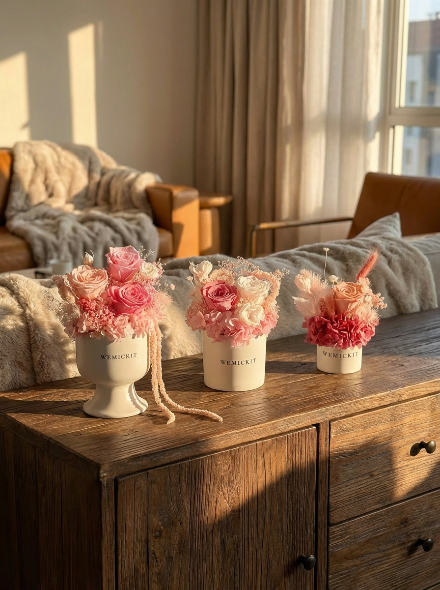 Pink Fairy - Preserved Flower Vase Decor