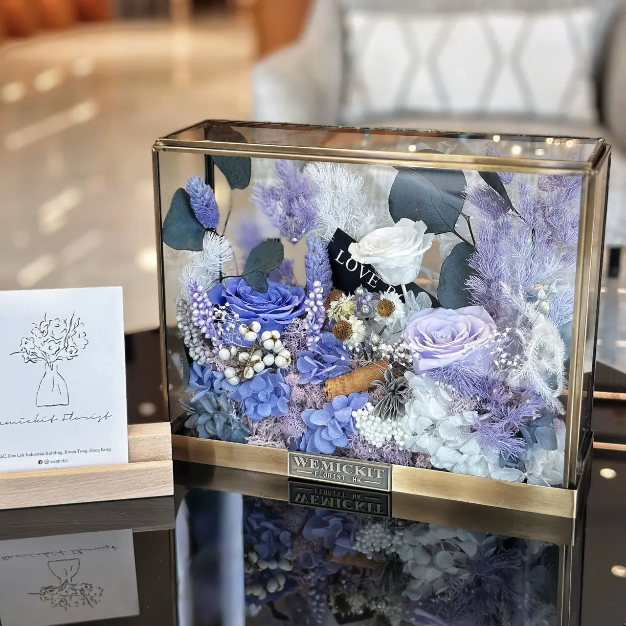 Mystery Garden - Purple | Preserved Flower Glass Box